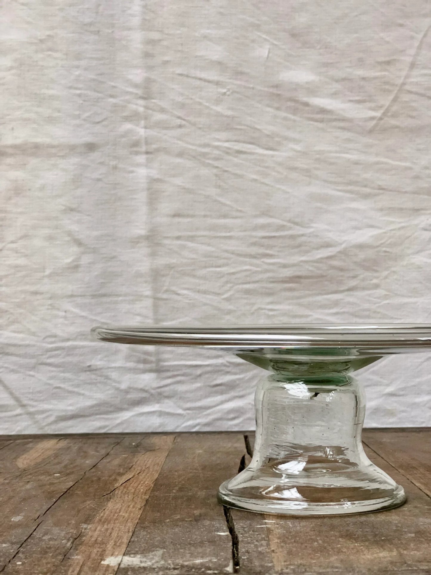 Handblown Cake Plate