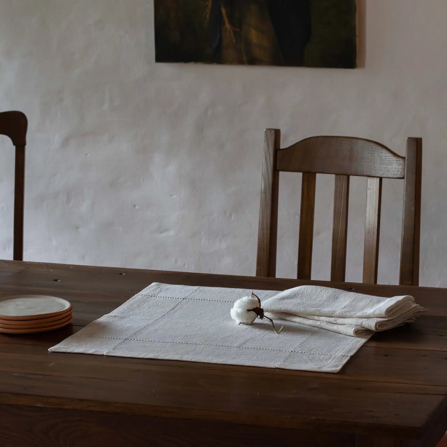Lienzo Handcrafted Cotton Napkins — Ecru