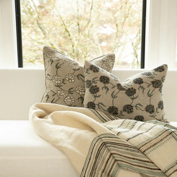 Modern Marigold Indigo Pillow