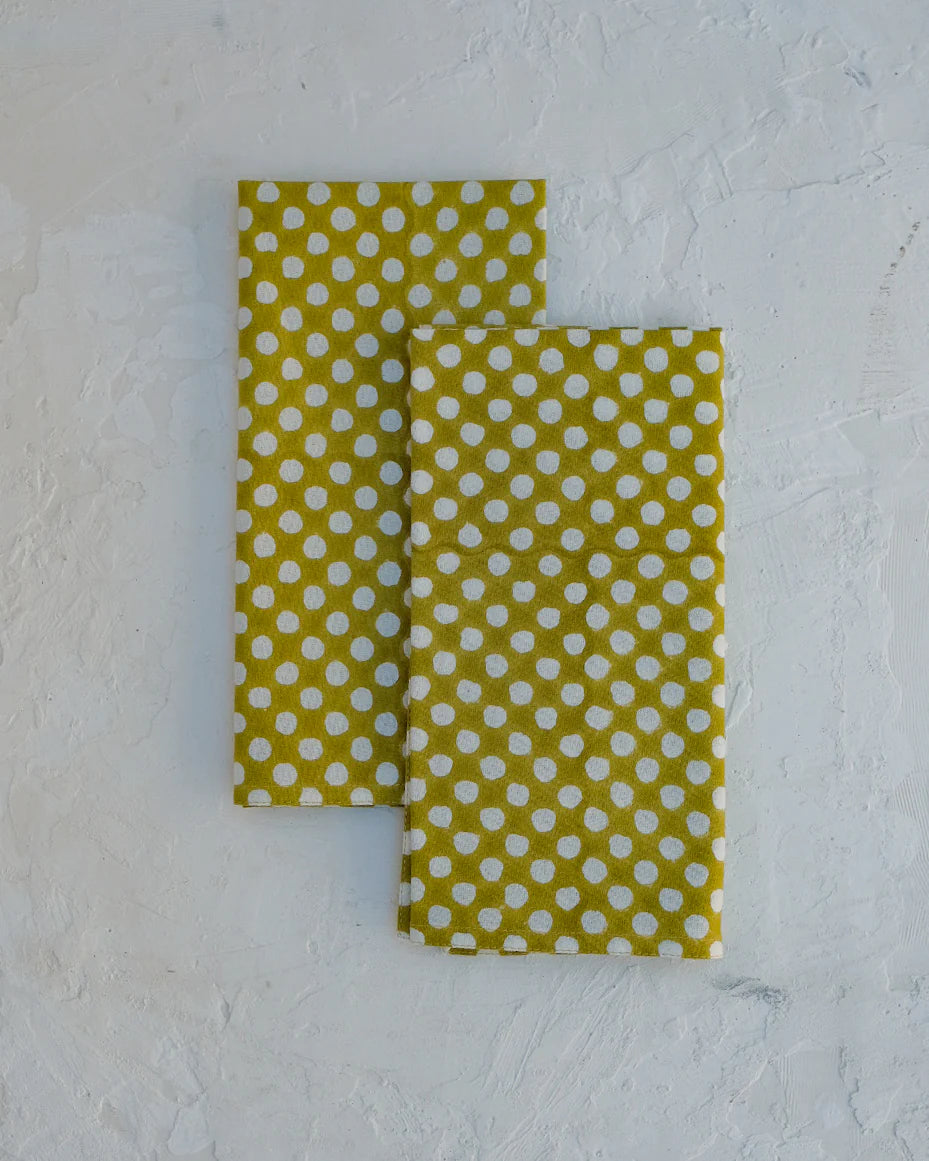 Syra S/4 (Warm Olive) Table Napkins