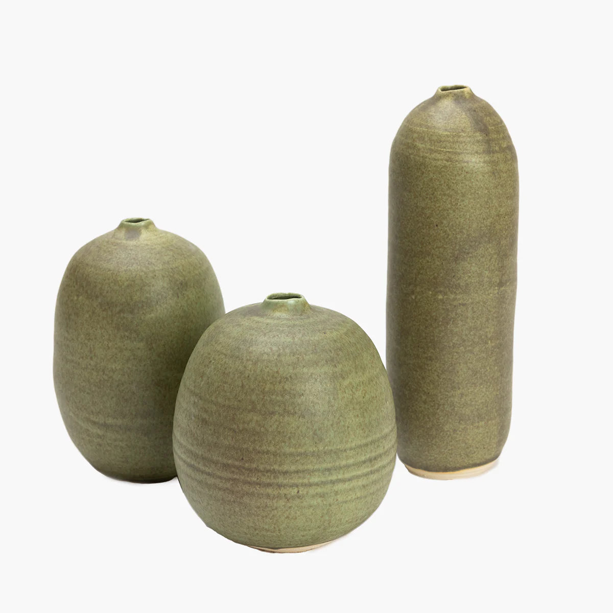 Stoneware Vase Collection, Earth Tones