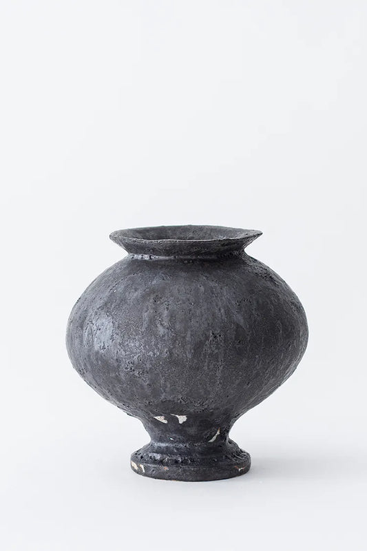 Stamnos Glazed Stoneware Vase