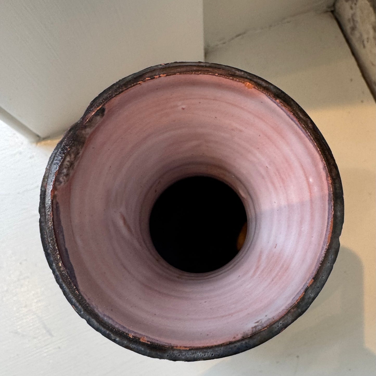 Vintage French Vase with Abstract Design