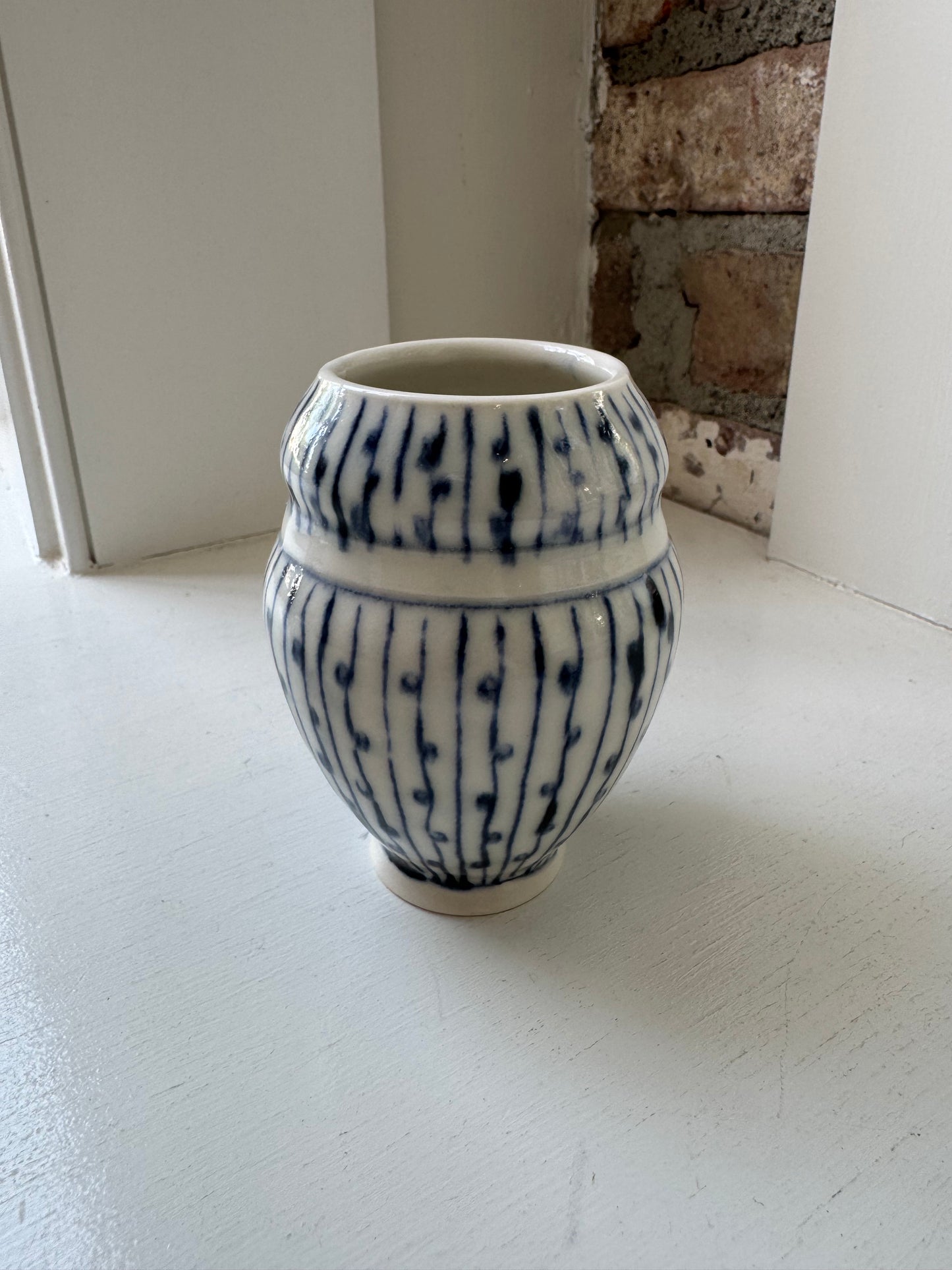 Pin Stripe Bud Vase