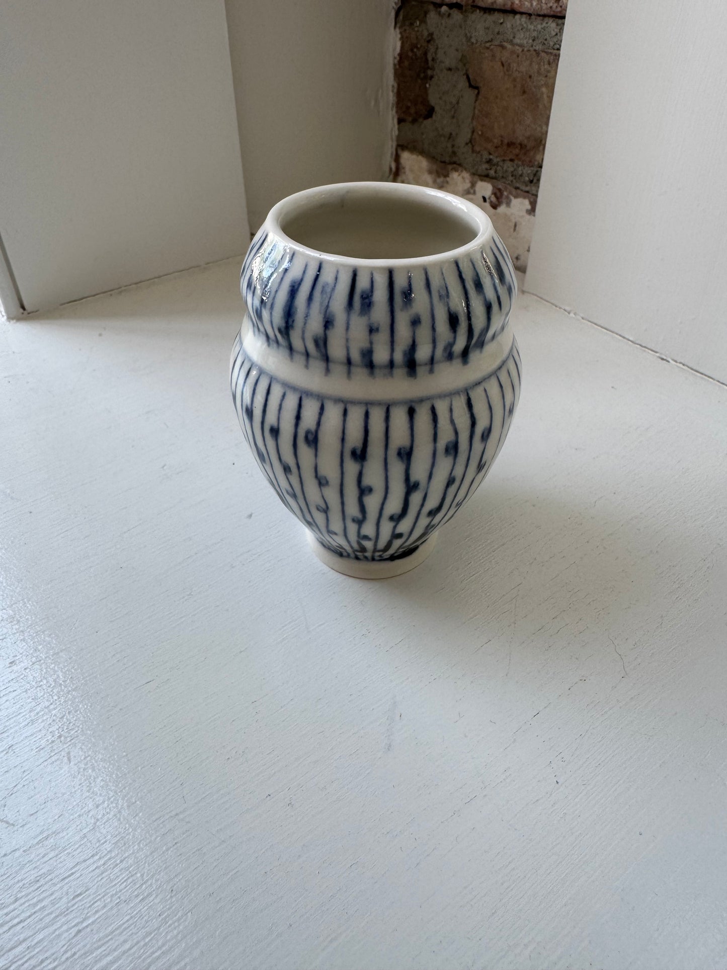 Pin Stripe Bud Vase