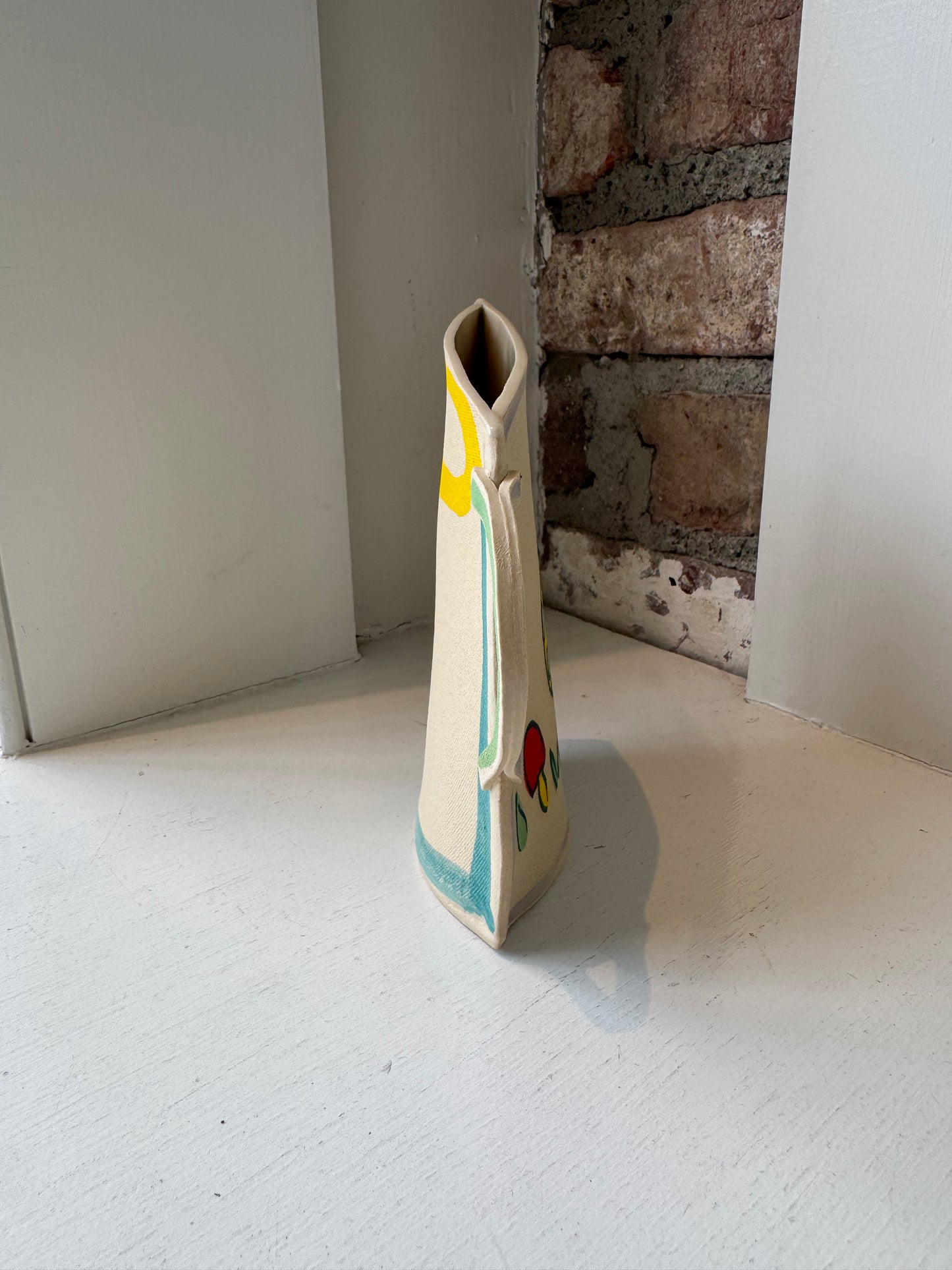 Playful Mushroom Pitcher Vase
