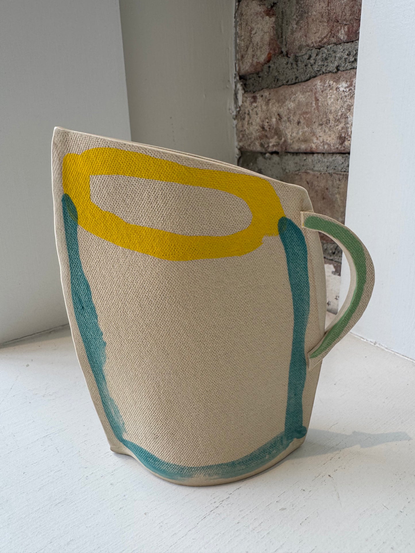 Playful Mushroom Pitcher Vase
