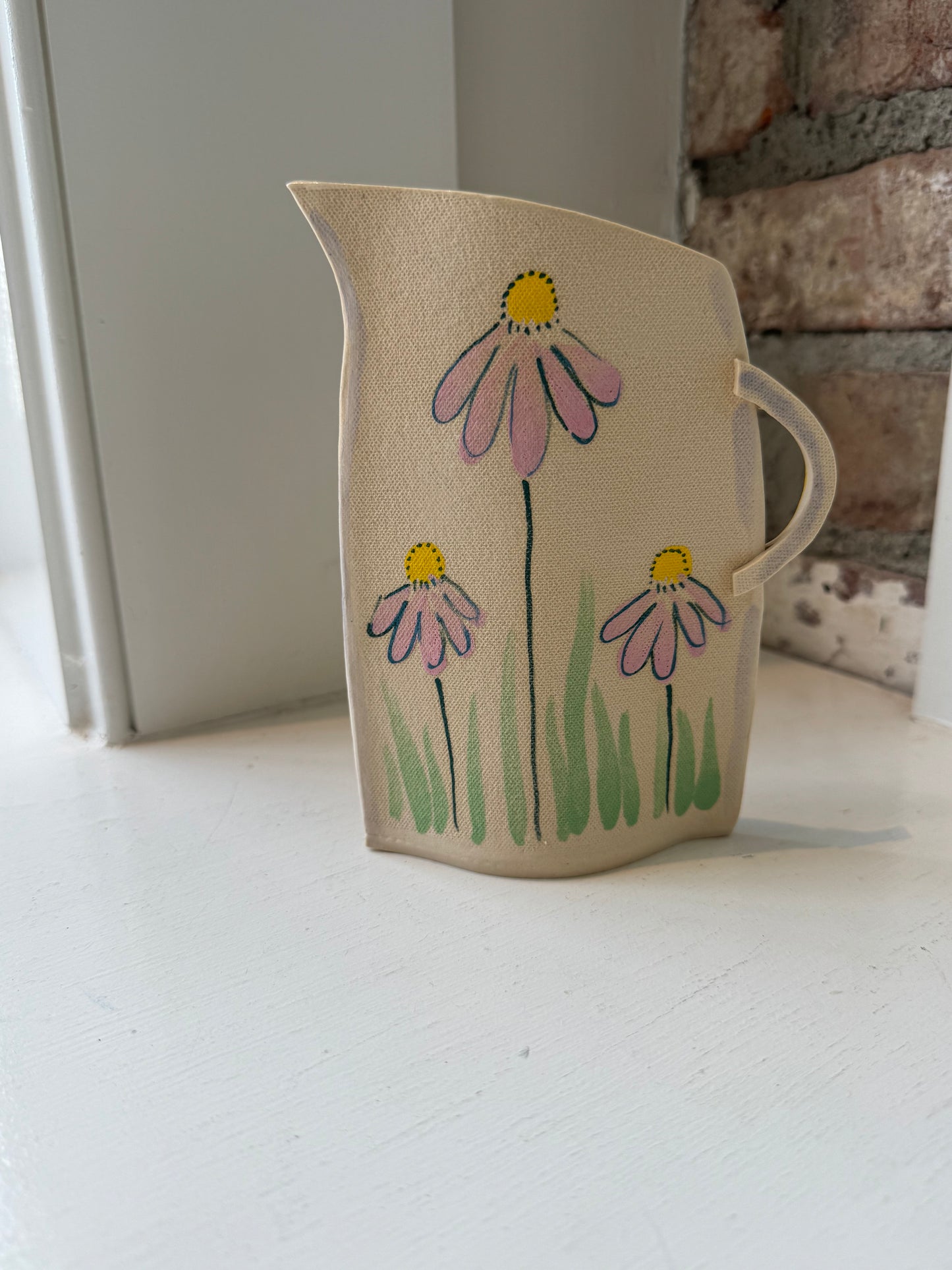 Pink Petal Pitcher Vase