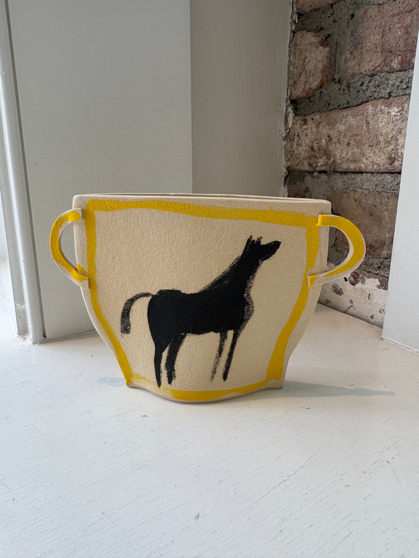 Horse Basket Vase