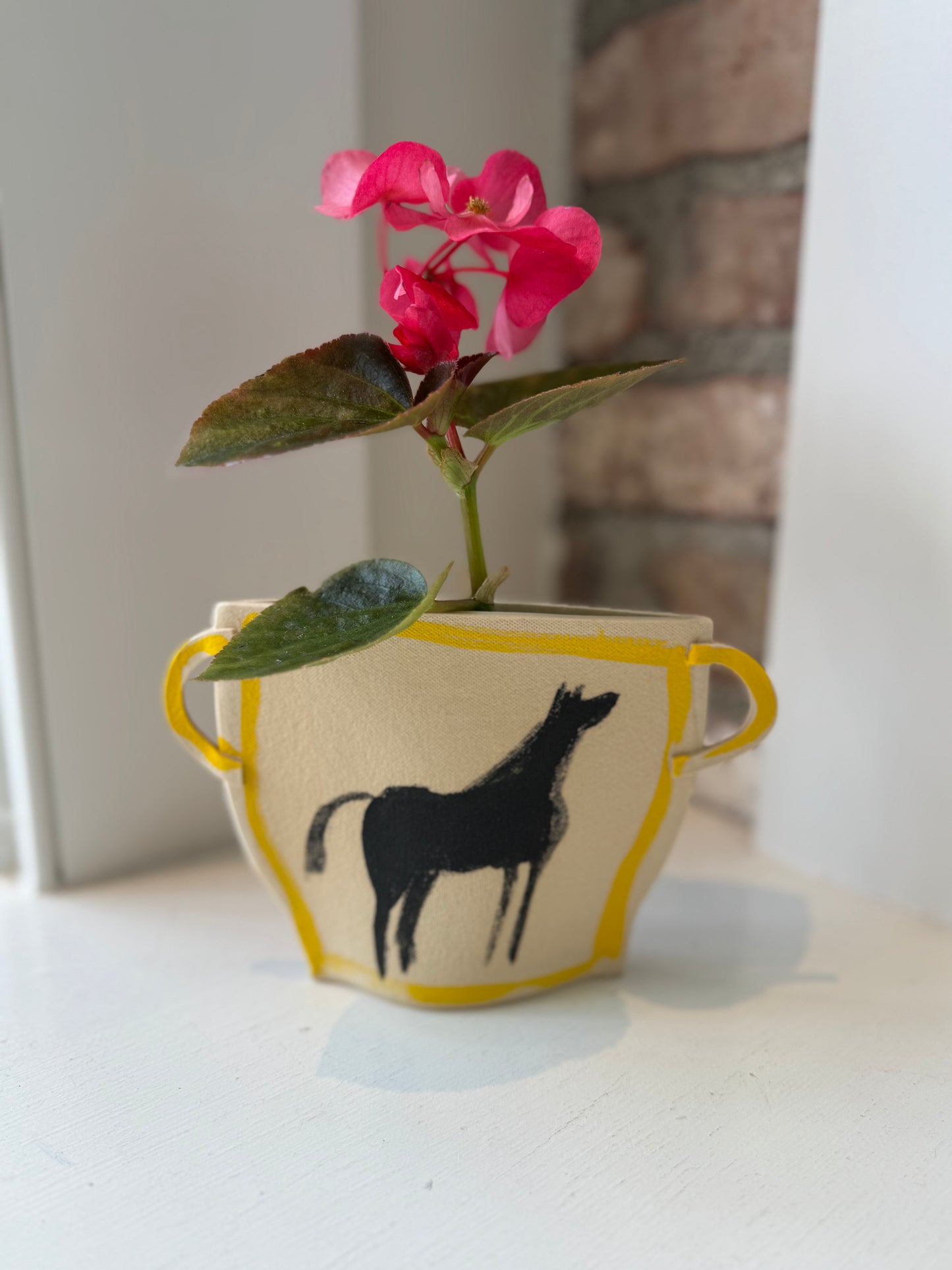 Horse Basket Vase