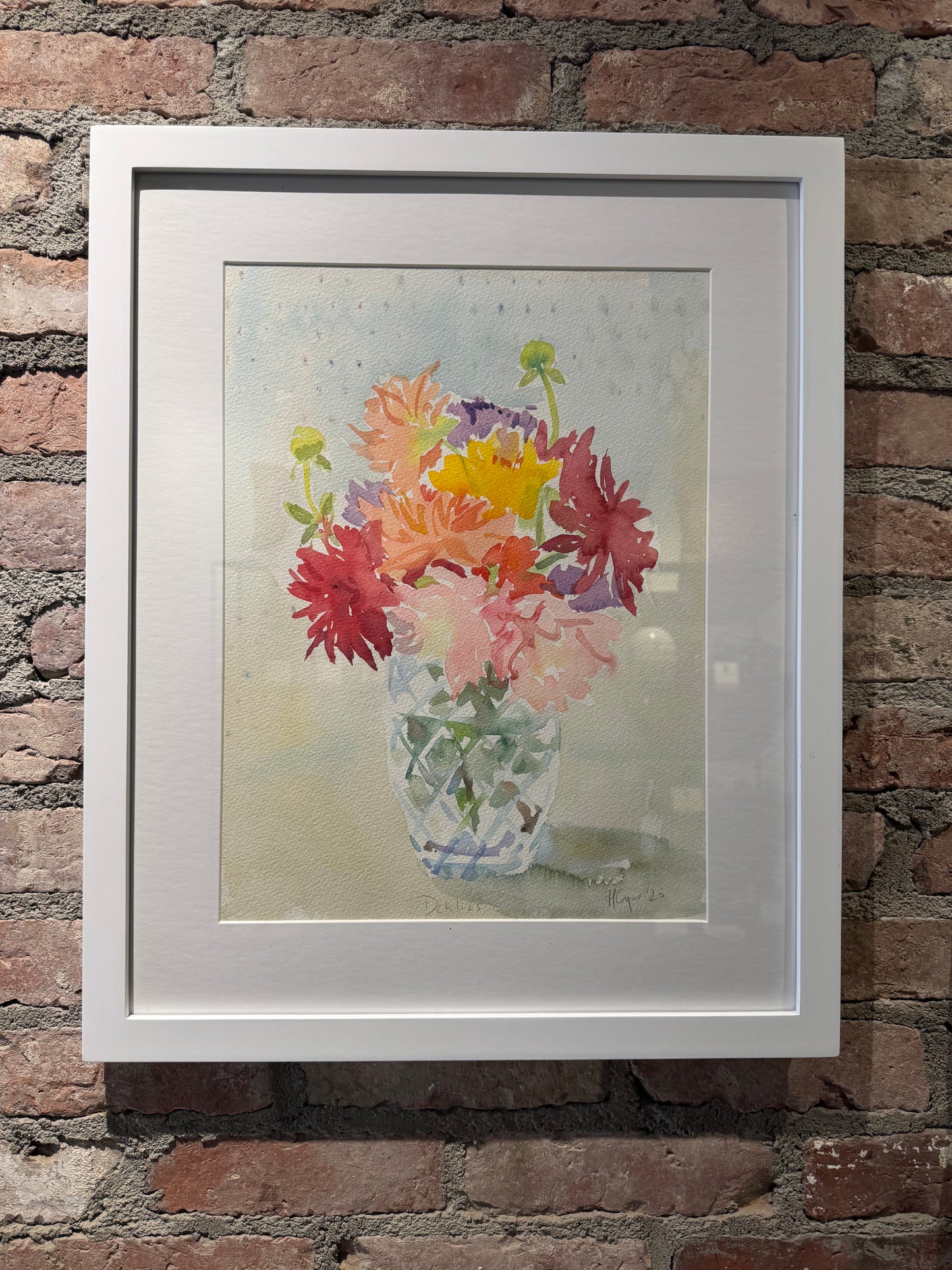 Dahlias Painting