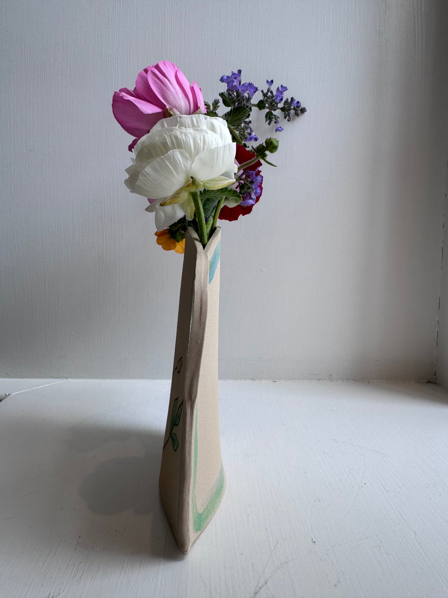 Pastel Flower Vase