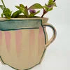 Striped Basket with Cherries Vase
