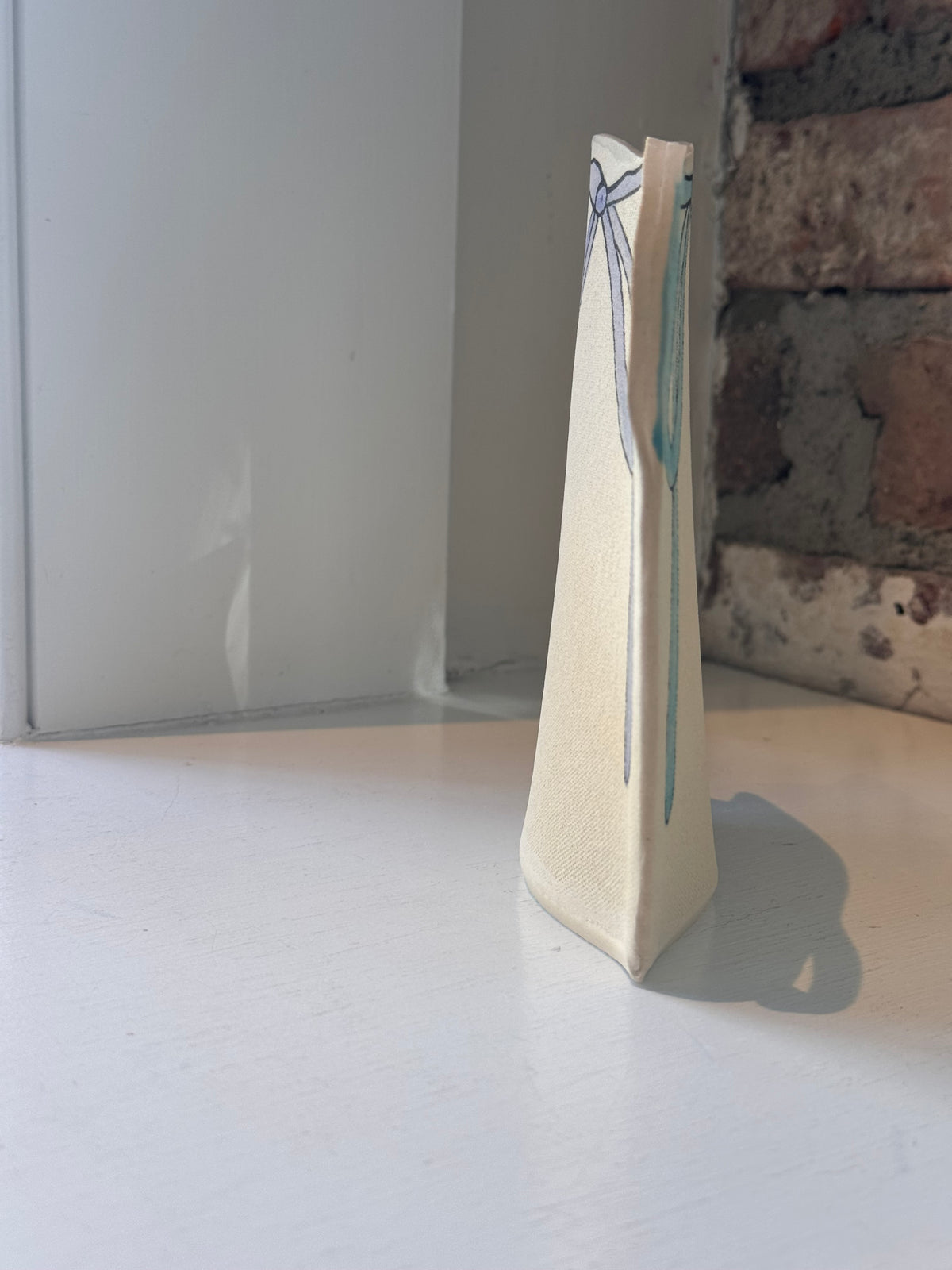 Blue & Purple Bow Vase