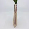 Pink and Lavender Double Handled Bow Vase