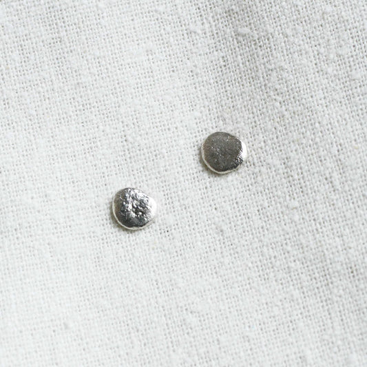 Skipping Stone Studs Sterling Silver