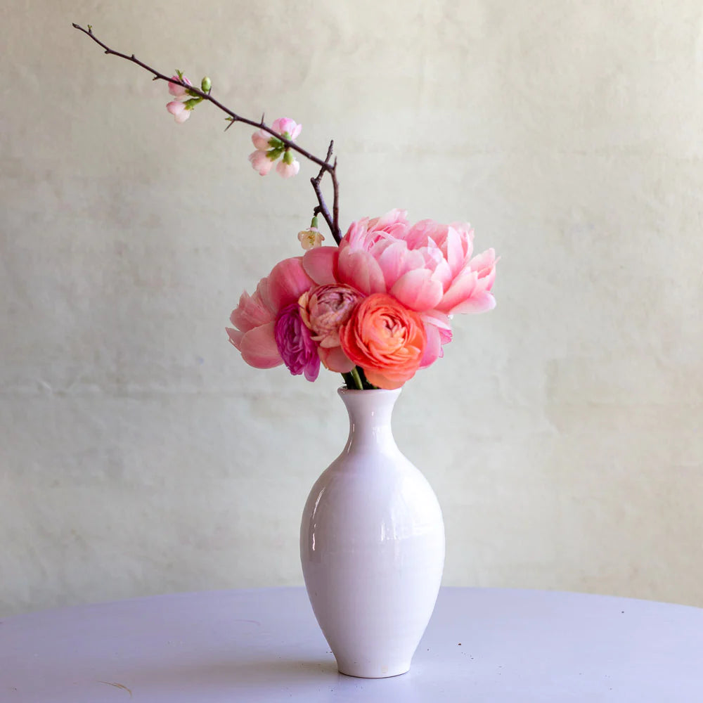 Hand Cast Cirrus Bud Vase