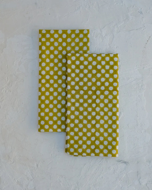 Syra S/4 (Warm Olive) Table Napkins