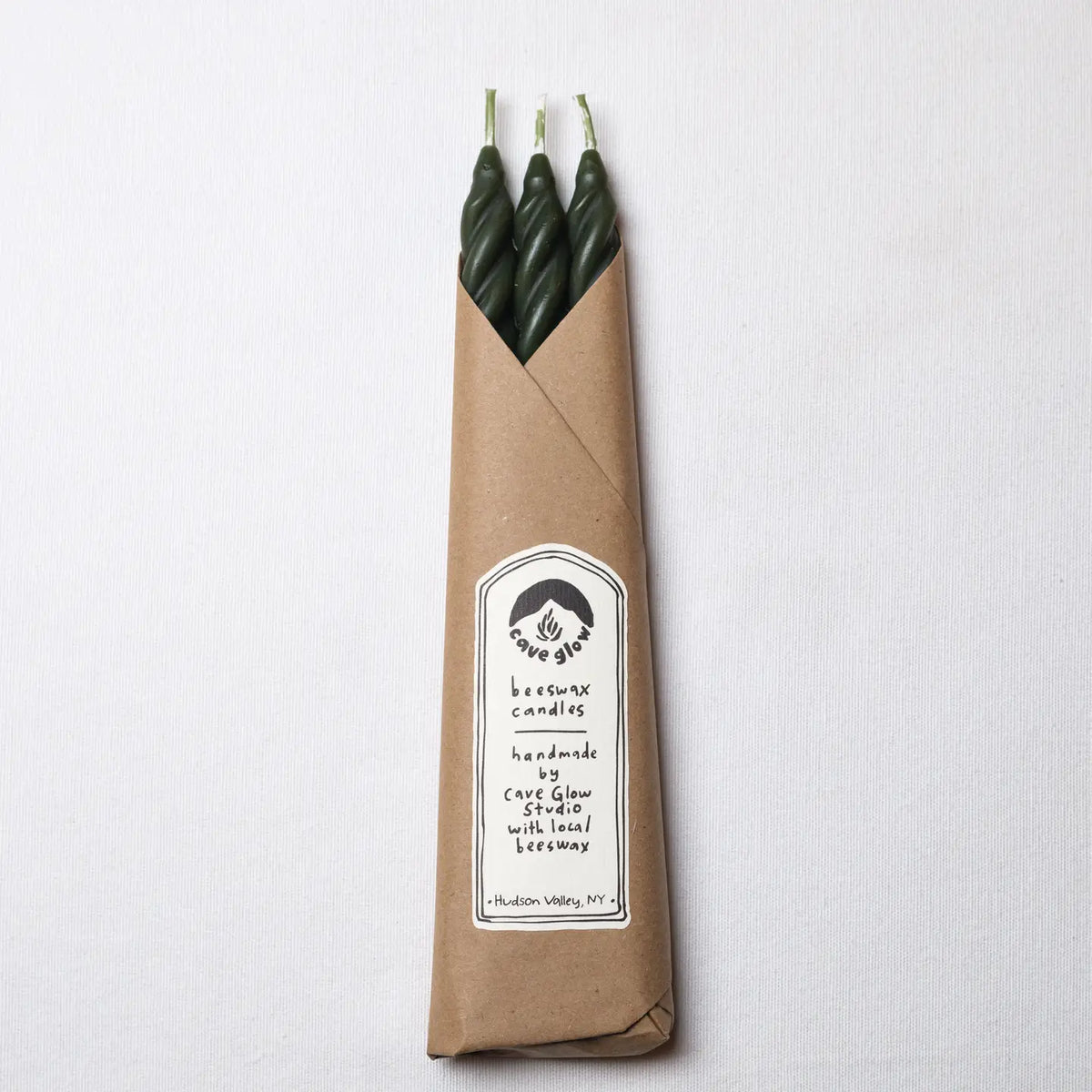 Pine Spiral Candles Set of 3