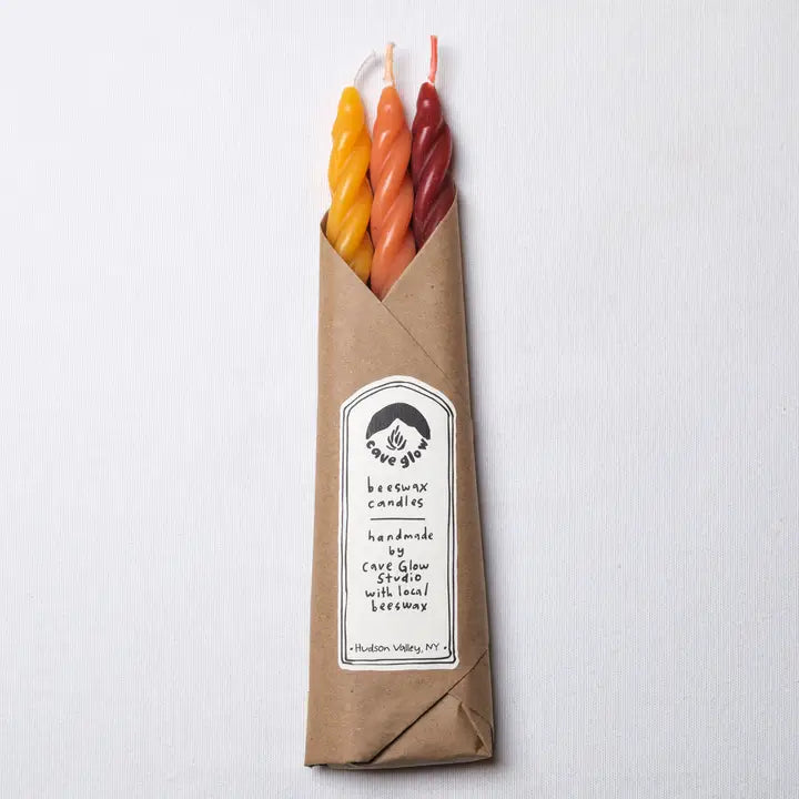 Sunrise Spiral Candles Set of 3