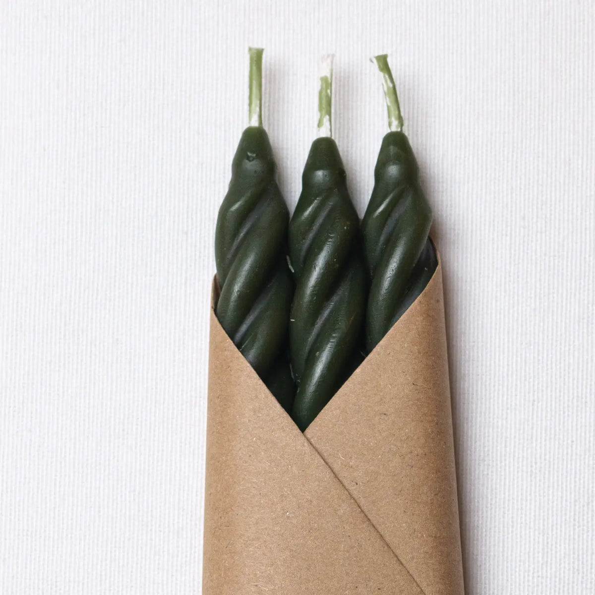 Pine Spiral Candles Set of 3