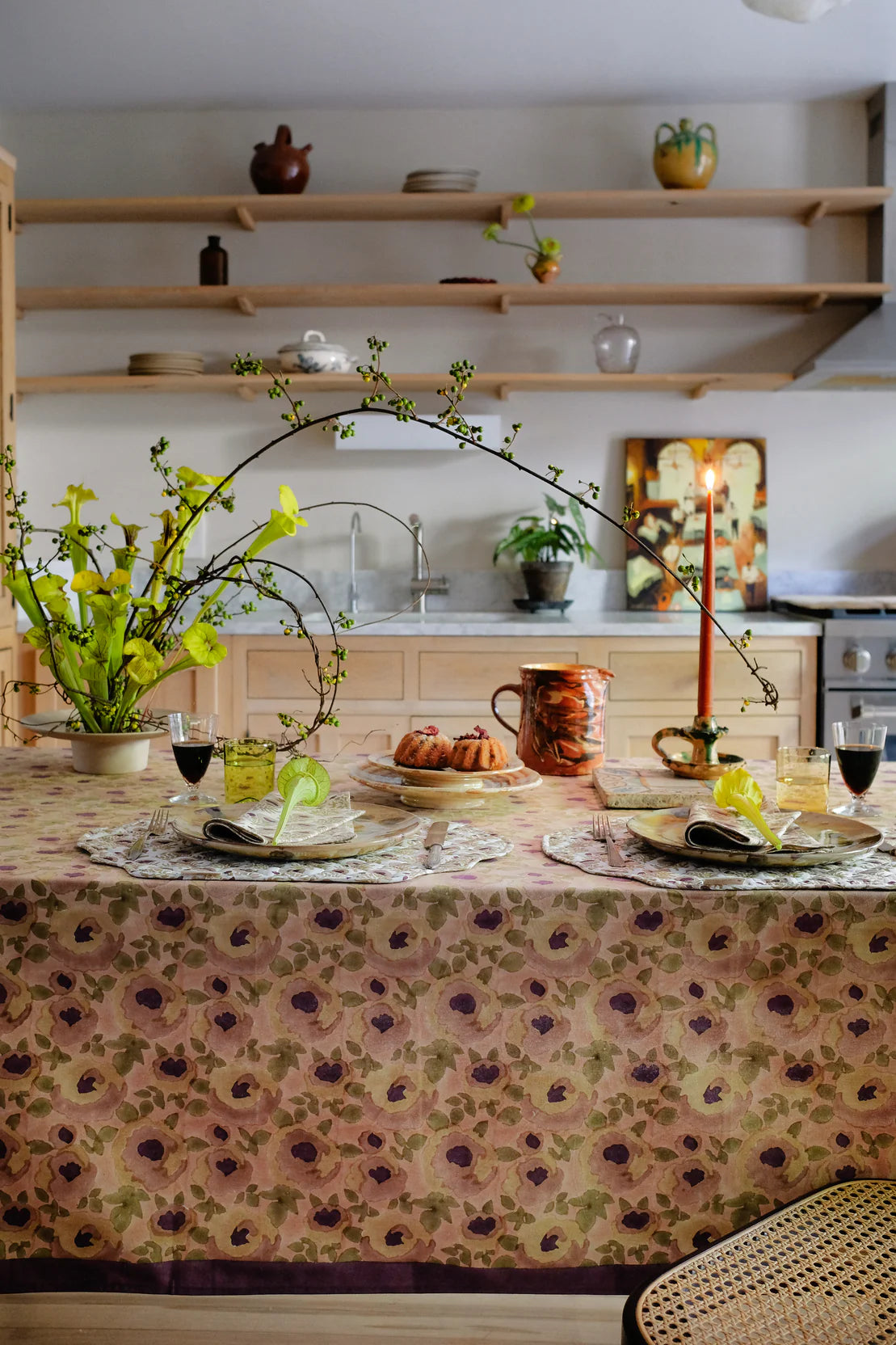 Riya Tablecloth (Rosewater)