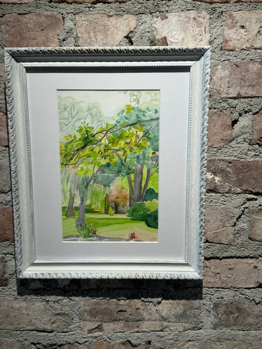 Leslie Daley 11" x 13" Framed Watercolor