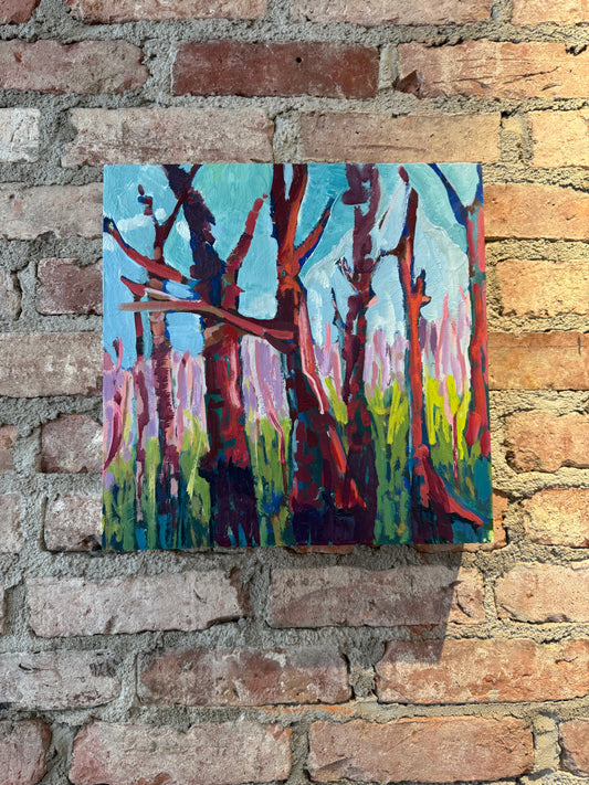 Trees Oil Painting