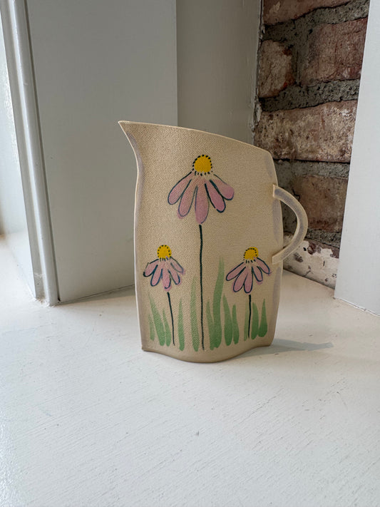 Pink Petal Pitcher Vase
