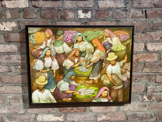 Market Scene Painting