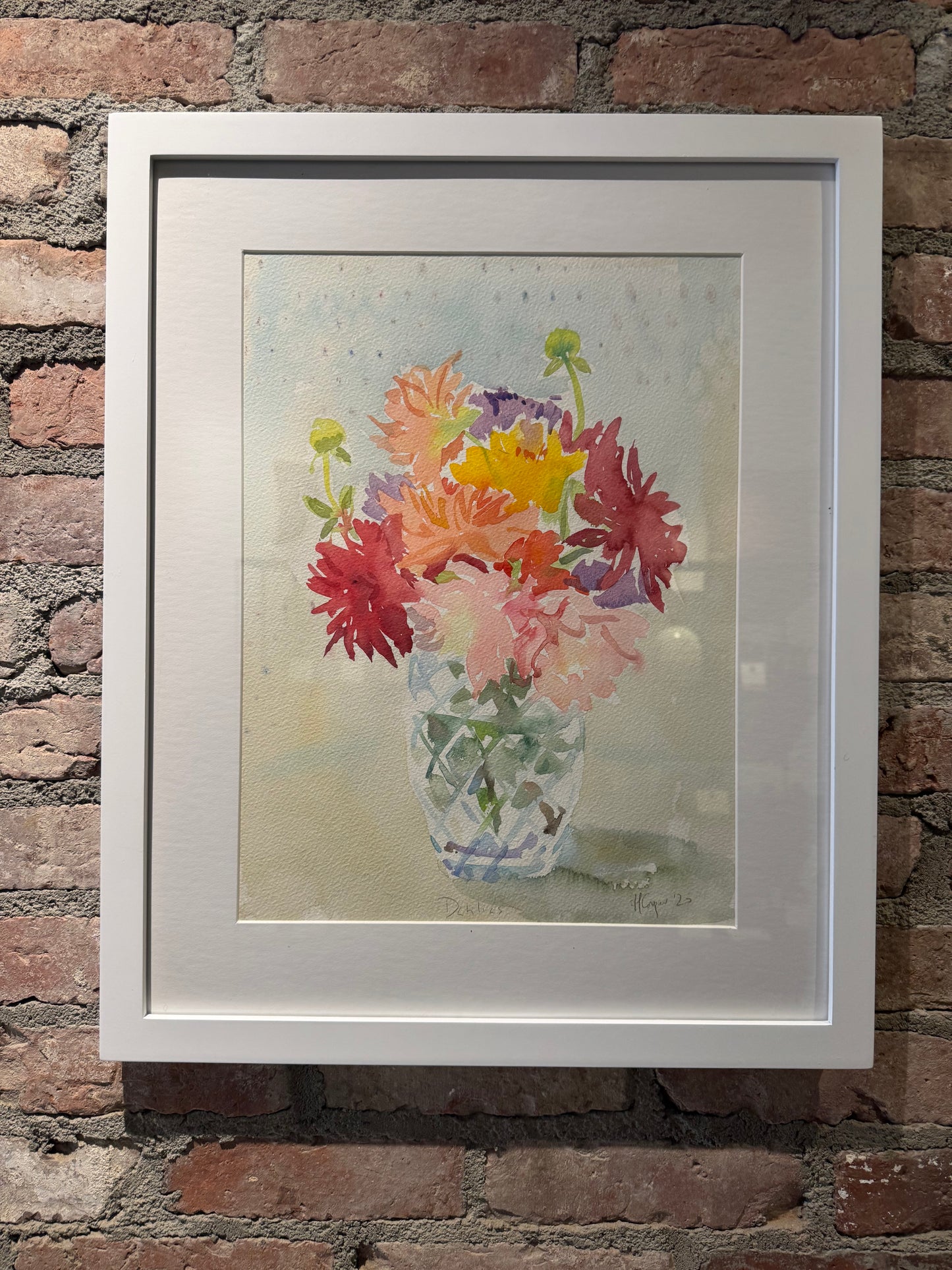 Dahlias Painting