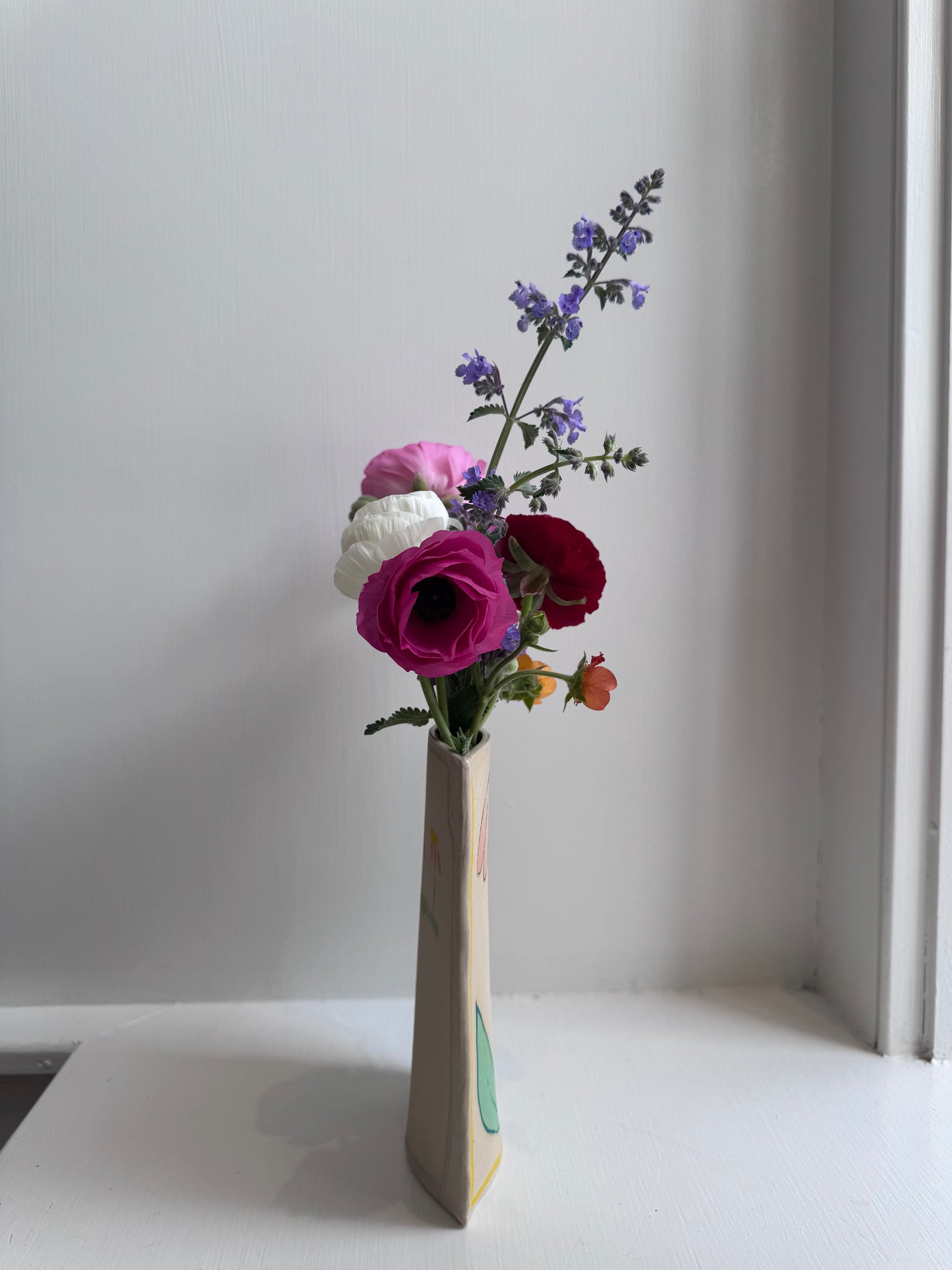 Pink Echinacea Vase