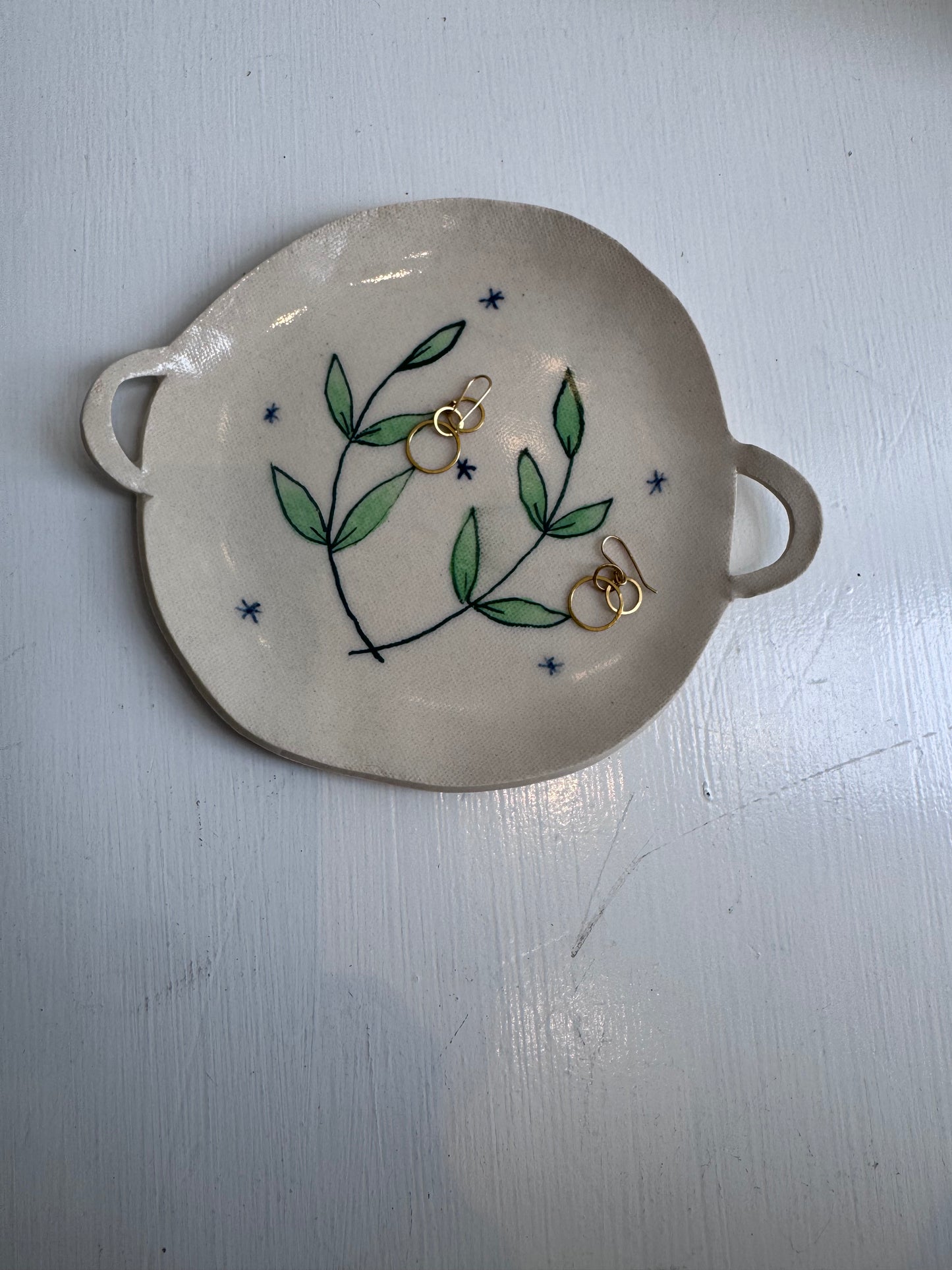 Evening Laurel with Stars Jewelry Tray