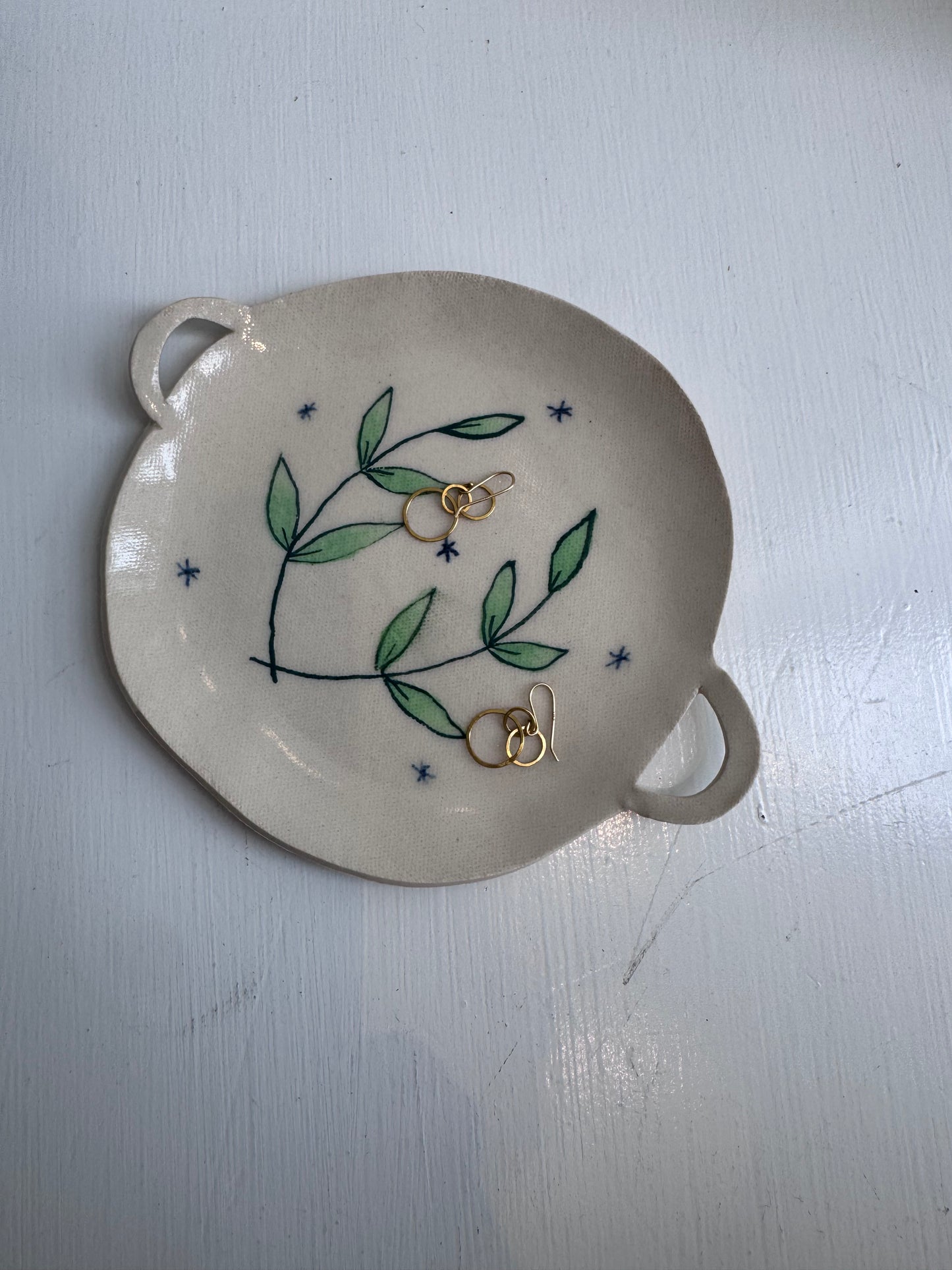 Evening Laurel with Stars Jewelry Tray
