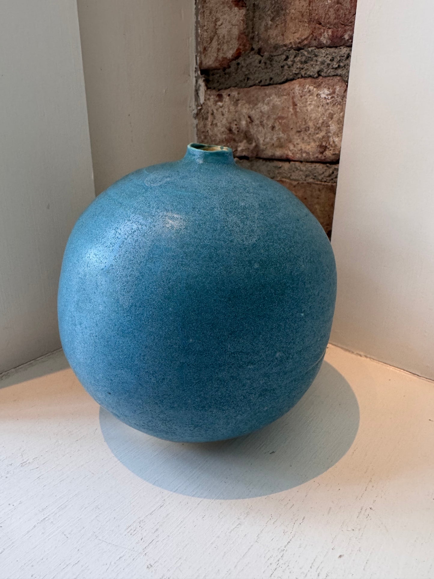 Stoneware Vases Sea Glass Colors - Teal