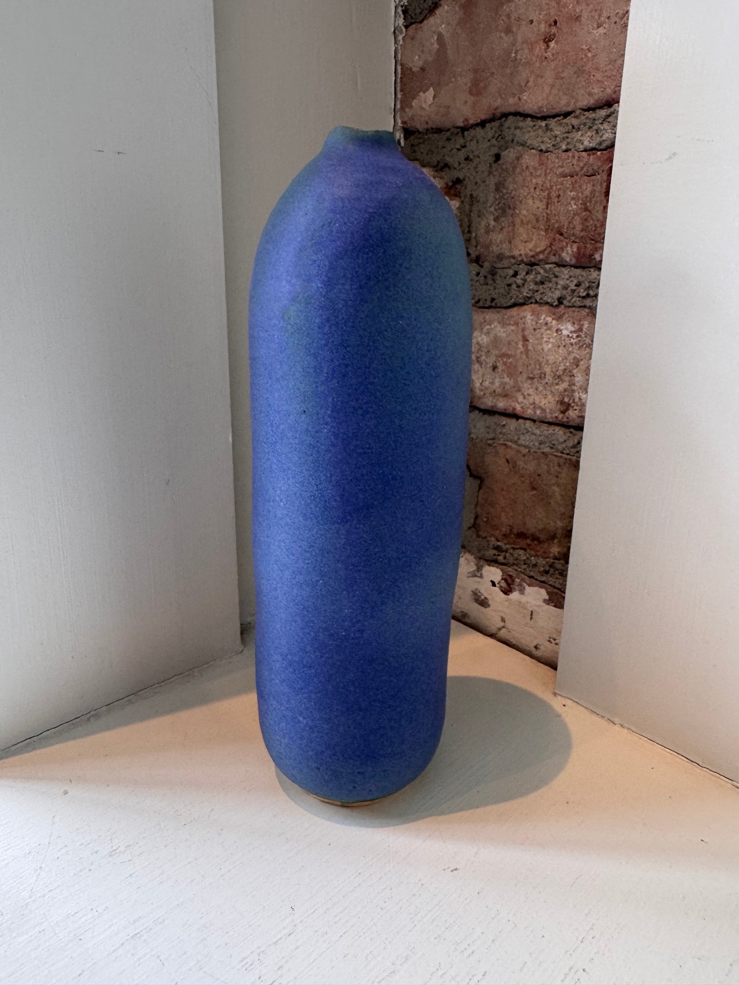 Stoneware Vases in Sea Glass Colors - Blue Violet