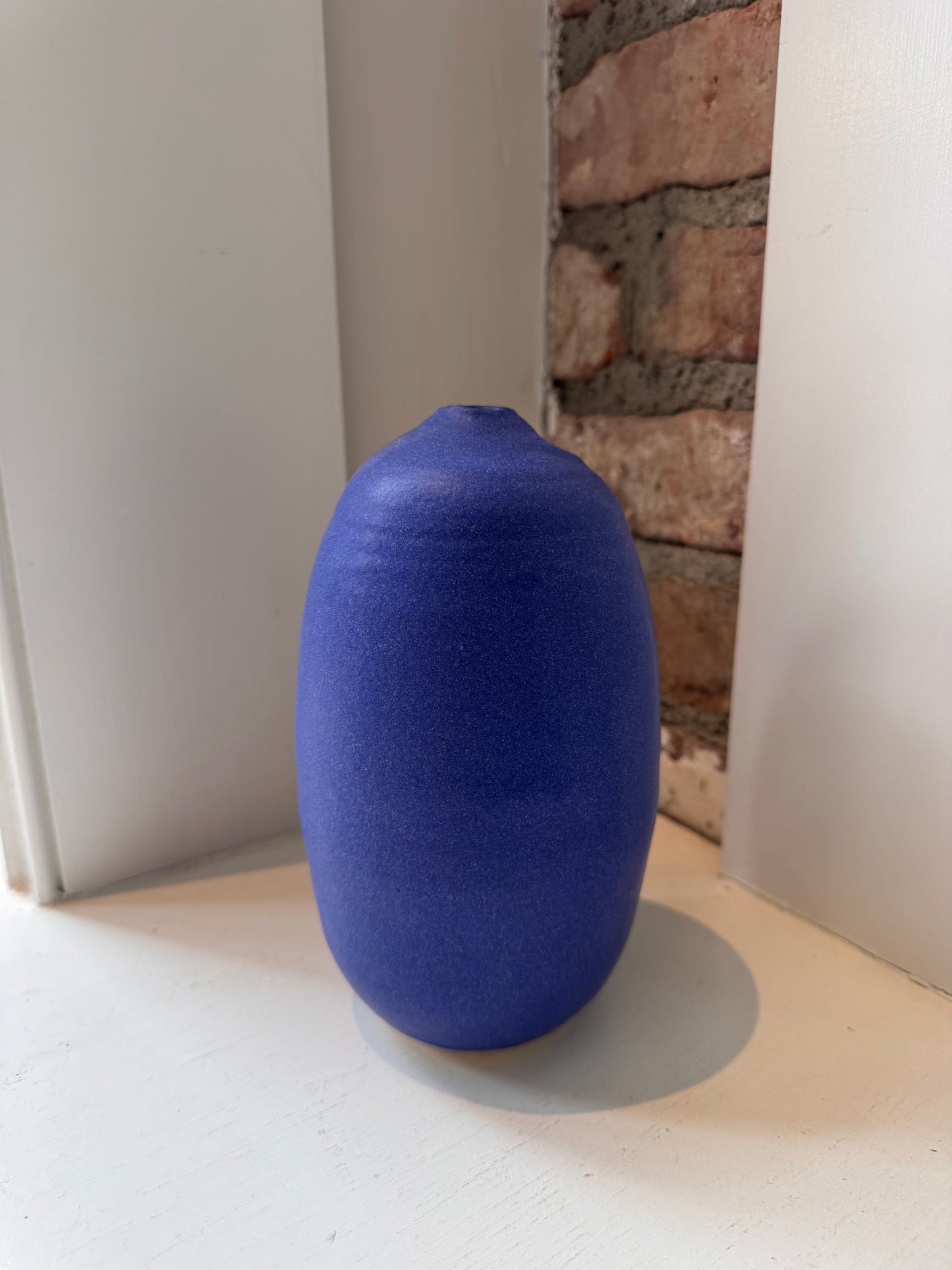Stoneware Vases in Sea Glass Colors - Blue Violet