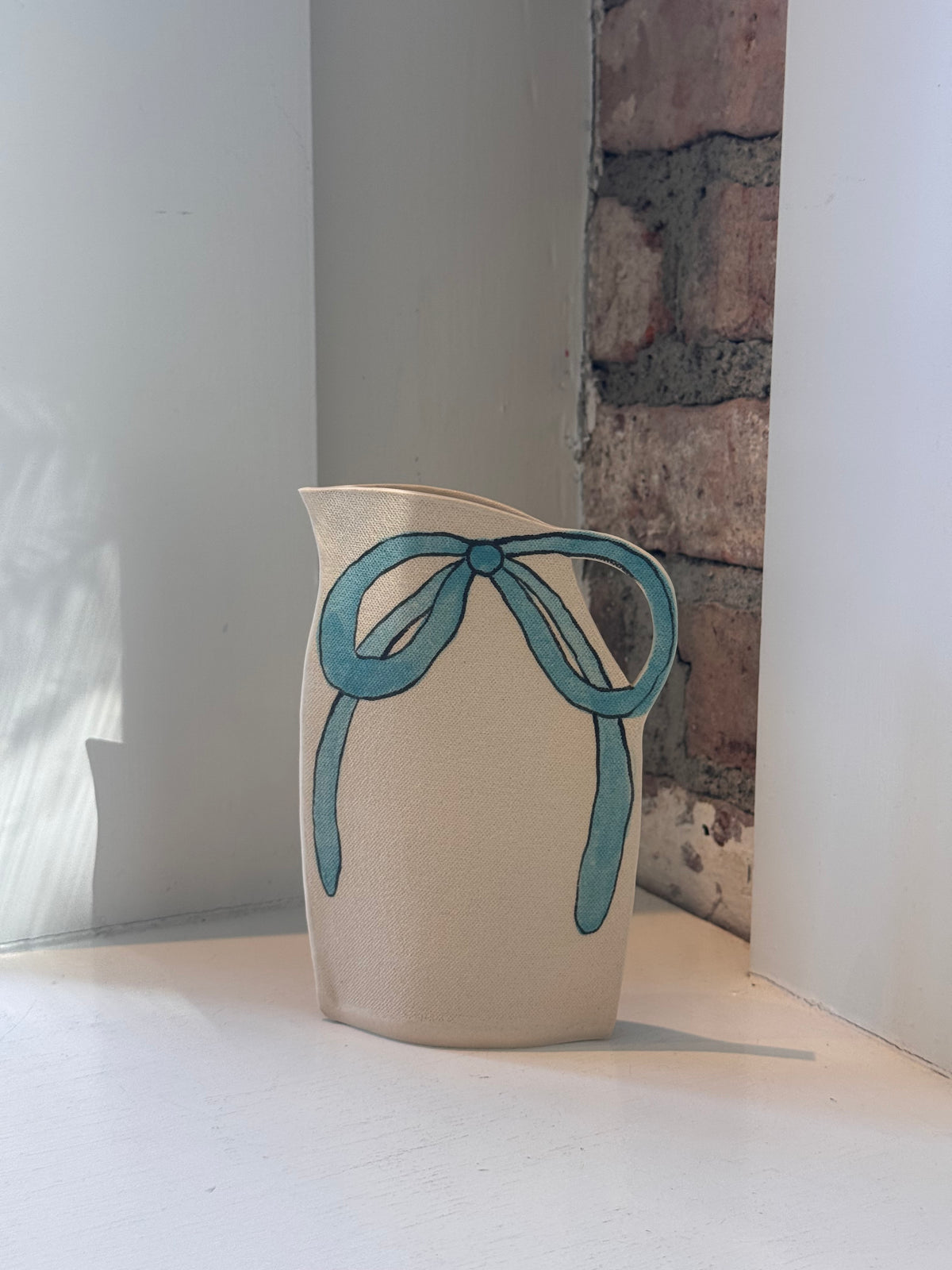 Blue & Green Bow Vase