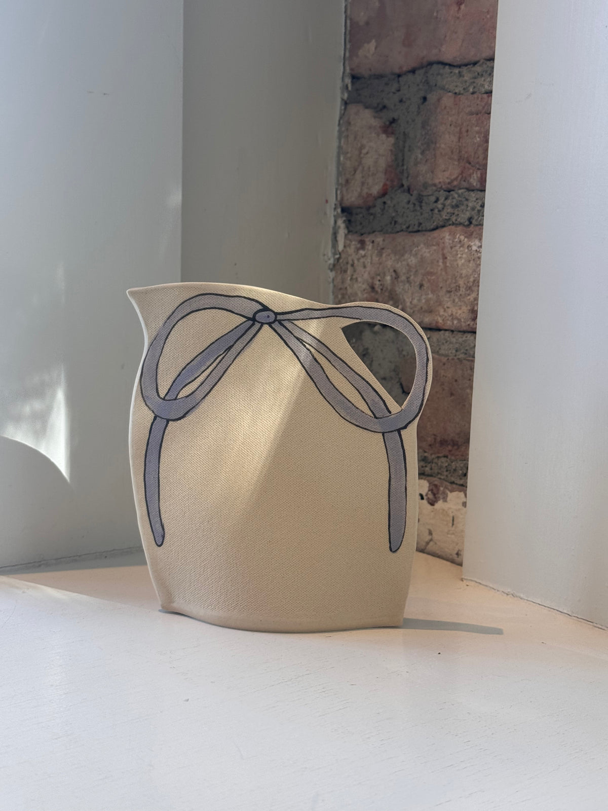 Blue & Purple Bow Vase