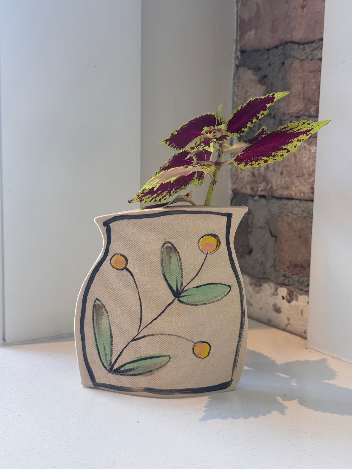 Yellow Flower Vase