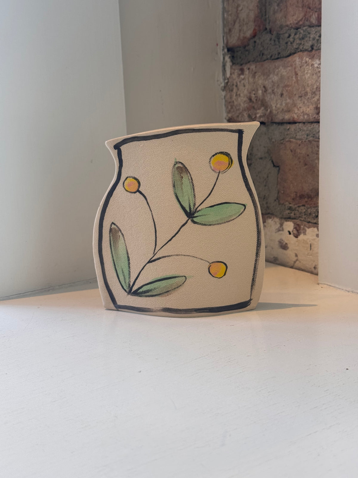 Yellow Flower Vase
