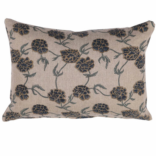 Modern Marigold Indigo Pillow