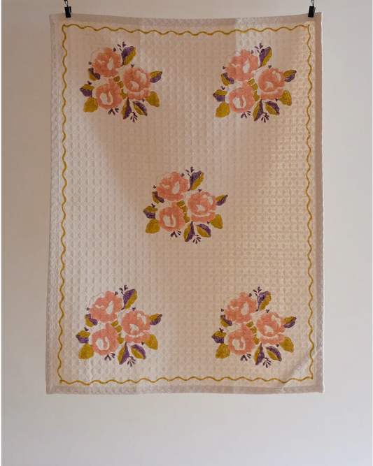 Sara Kitchen Towel Grapefruit Pink