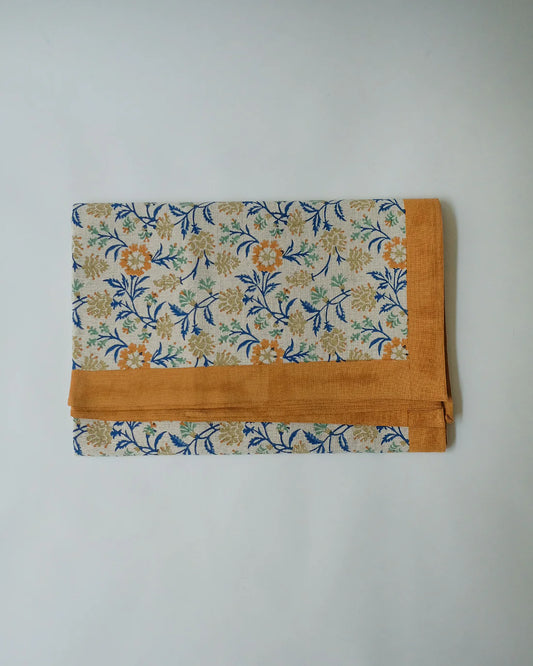 Priya Tablecloth (Ink Blue & Yam)