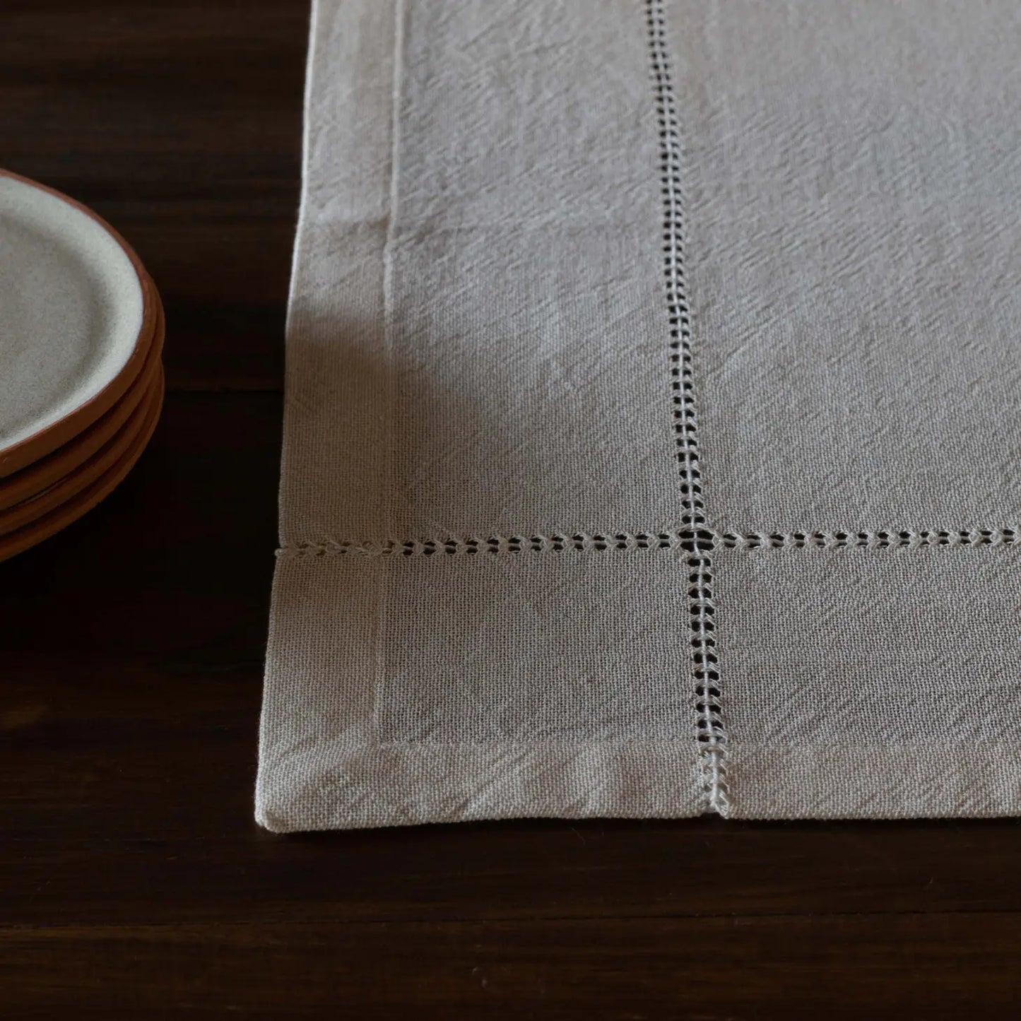 Lienzo Handcrafted Cotton Napkins — Ecru