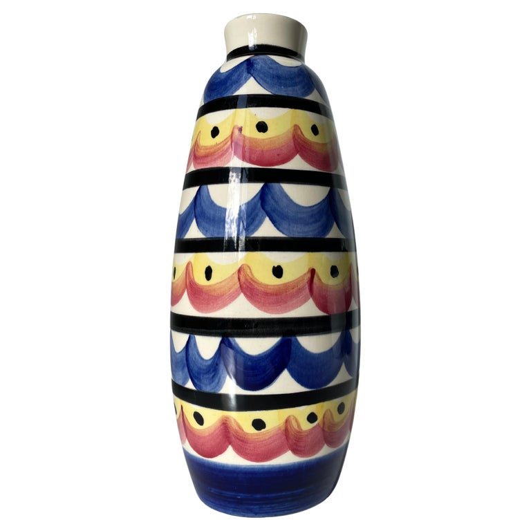 Colorful Maximalist Vase by Strehla, 1970s