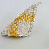 Yellow and Cream Skillet Potholder